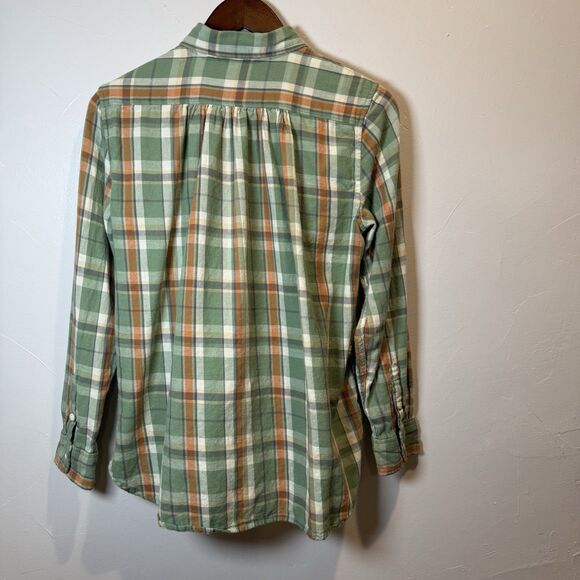 Ralph Lauren Denim & Supply RL Utility Green Plaid Shirt Women's Size Medium - Picture 7 of 11